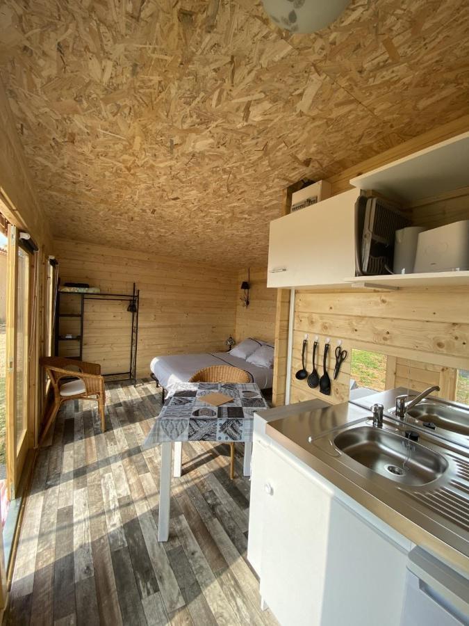 Charmant Chalet Pour 2 Personnes Spa Prive Massillargues-Attuech Exterior foto